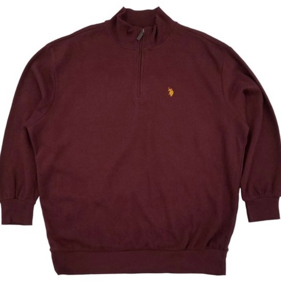 Brand New Burgundy U.S. Polo ASSN Crewneck for men - Picture 2 of 6